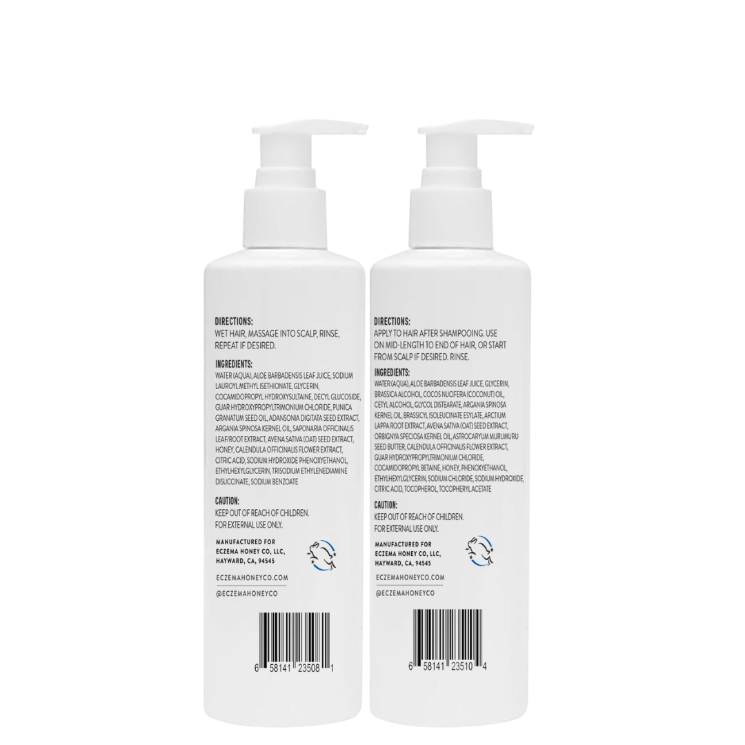 Eczema Honey Shampoo & Conditioner Duo Pack