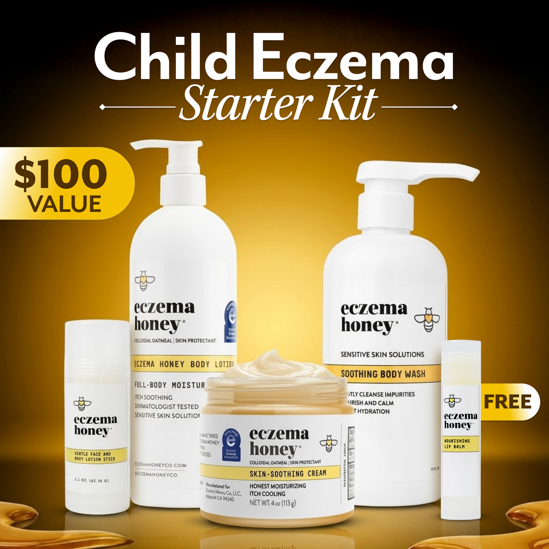 Child Eczema Starter Kit – Eczema Honey Co