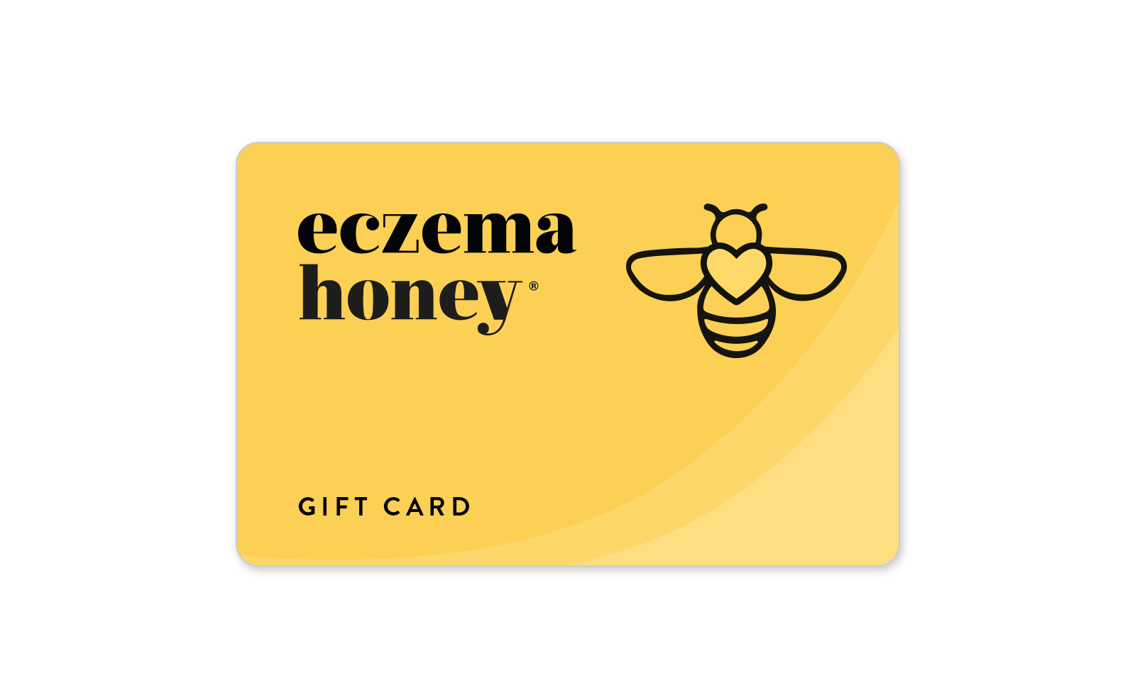 Eczema Honey Gift Card - Made With 100% Organic Pure Honey & Beeswax